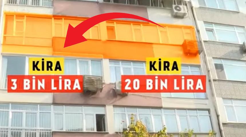 Daireler yan yana ama aralarında 17 bin TL var! Biri 3 bin diğeri 20 bin lira... İşte kira fiyatlarındaki kördüğümün fotoğrafı...