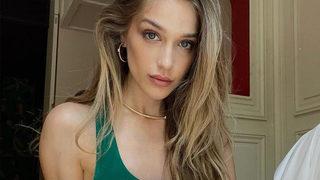 Sütyen giymeyen Mina Ceran dekoltesinin her detayını paylaştı! Mahsun Kırmızıgül'ün gelin adayıydı...