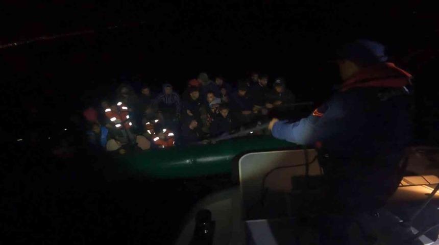 Aydın’da 74 düzensiz göçmen kurtarıldı