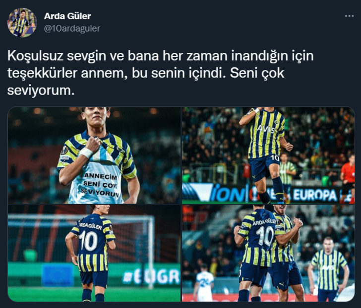 Golünü, 'Anneciğim seni çok seviyorum' tişörtüyle kutlamıştı! Arda Güler ve annesinin diyaloğu görenleri duygulandırdı... G4