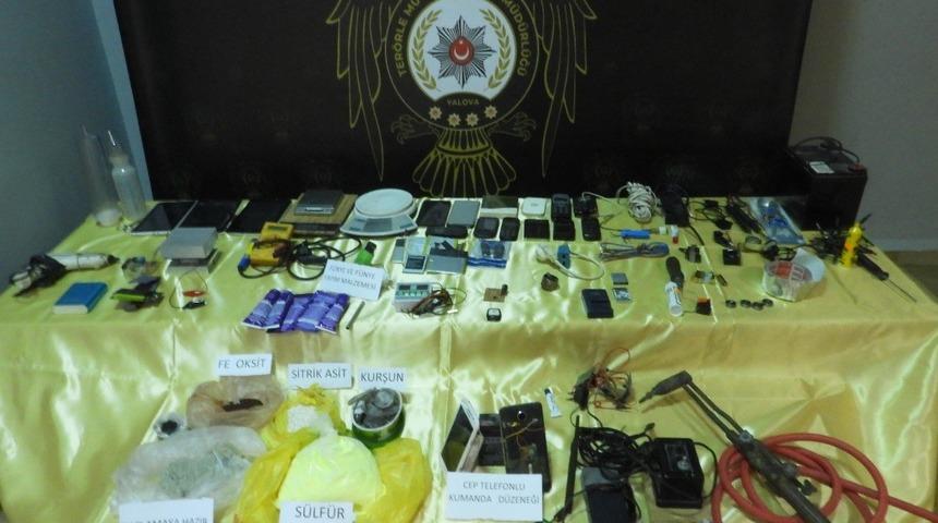 Yalova'da DEAŞ operasyonunda patlayıcı düzenekleri ele geçirildi