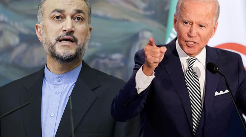 İran Dışişleri Bakanı Abdullahiyan'dan ABD Başkanı Biden'a sert sözler! İpler gerildi...