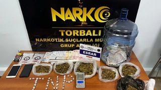 Torbalı polisinden 10 günlük takibin ardından zehir tacirine suçüstü