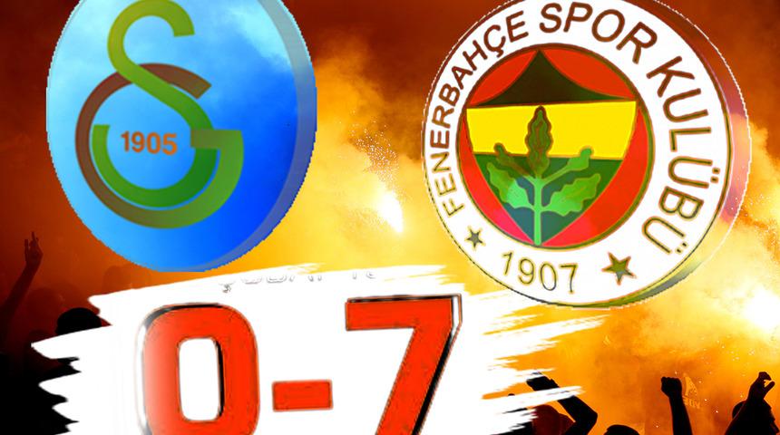 Galatasaray'dan Fenerbahçe'ye 7-0 göndermesi!