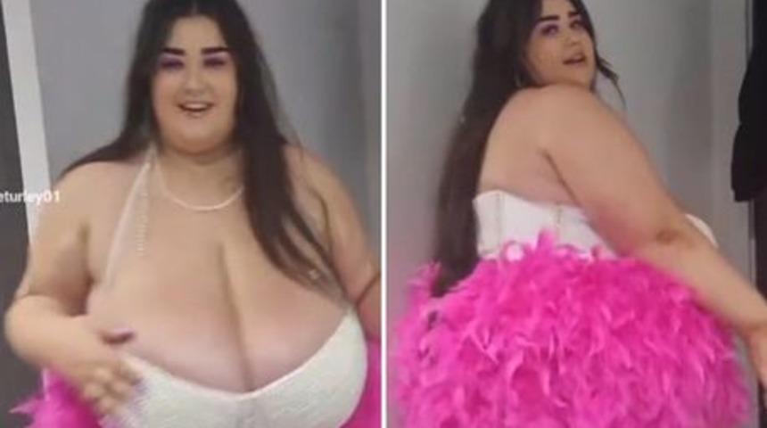 Göğüs ölçüleri nedeniyle sosyal medyadan eleştiri oklarının hedefi oldu! Sert tepki gösterdi...“İstediğimi giyerim”