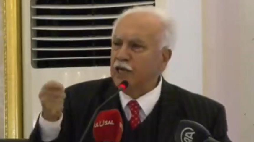 Doğu Perinçek, "Kandil'e sesleniyoruz" diyerek konuştu: "Elinizdeki silahları bırakın kardeşlerim, Türkiye sizi kucaklamaya hazır"