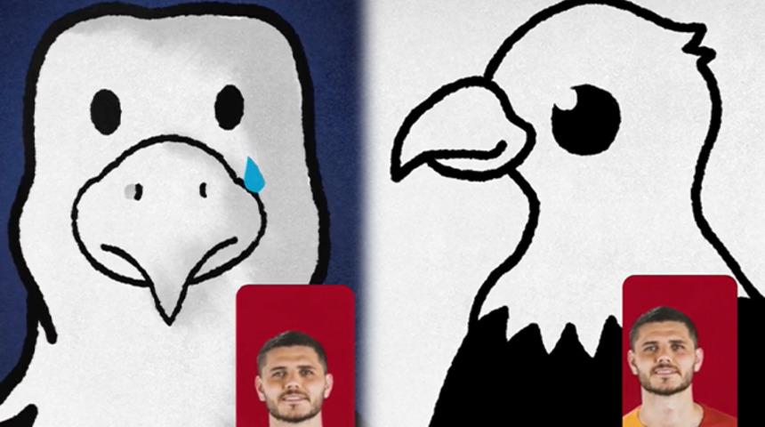 Son dakika: Derbi bitti, Galatasaray'ın paylaşımı olay oldu! Ağlayan kartal ve Mauro Icardi detayı...