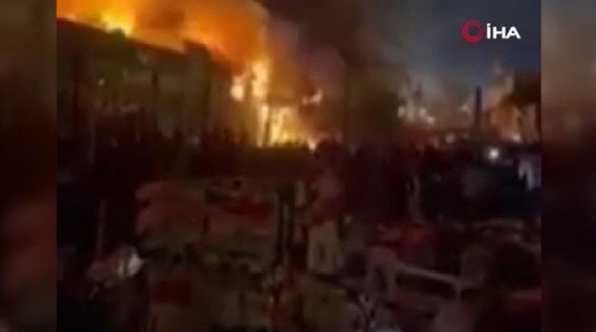 Irak'ta yakıt tankeri patladı! Çok sayıda yaralı var...