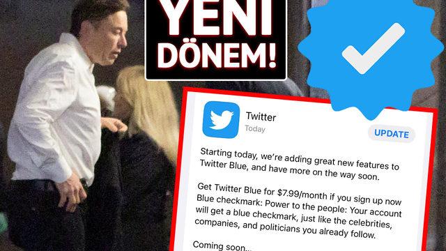 Twitter'da 8 dolara mavi tik dönemi! Güncelleme geldi, her şey ortaya çıktı! Elon Musk'tan heyecanlandıran tweet
