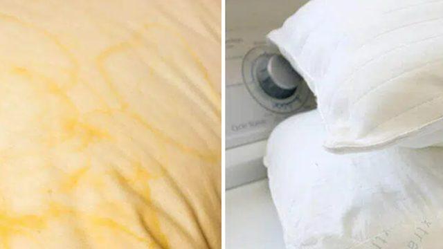 Sararmış yastık kılıflarını bembeyaz yapacak! Yeni alınmış gibi olacak