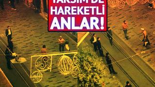 Yer: Taksim... Turistlere sinirlenen seyyar satıcı bıçak çekti! Korku dolu anlar yaşandı