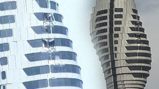 Vinçten düşen parçalar Çamlıca Kulesi'ne hasar verdi! Kule ziyarete kapatıldı