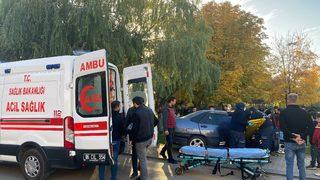 Çubuk'taki trafik kazasında 2 kişi yaralandı