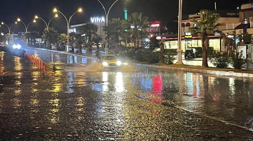 Bodrum'da sağanak etkili oldu