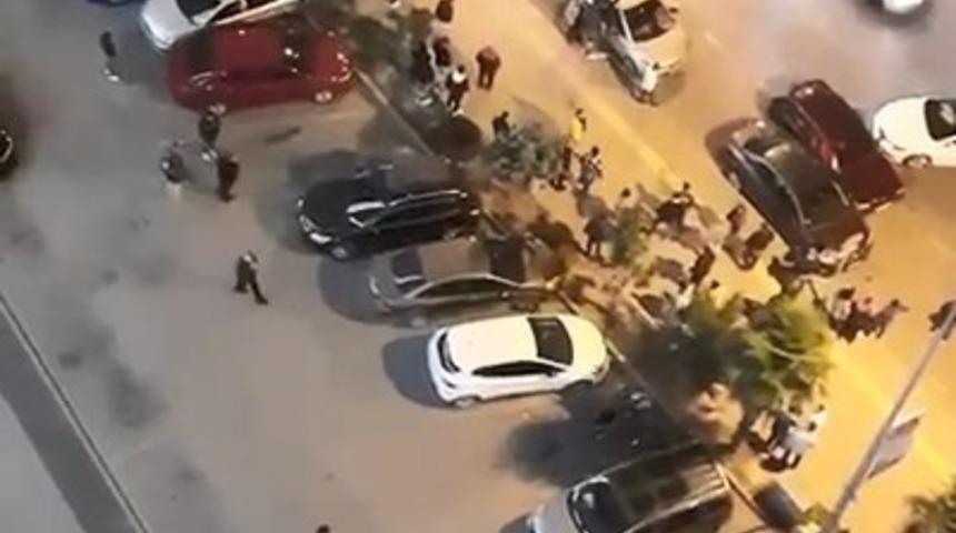 Bursa’da kaza sonucu meydana gelen kavga kameralara yansıdı