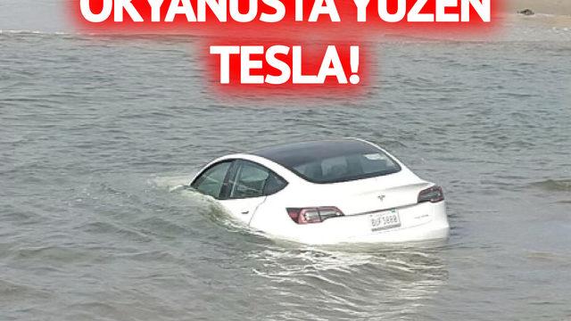 Şaşkına çeviren olay: Okyanusta 'yüzen' bir Tesla bulundu! Böylesine gelişmiş bir araç için trajik bir son