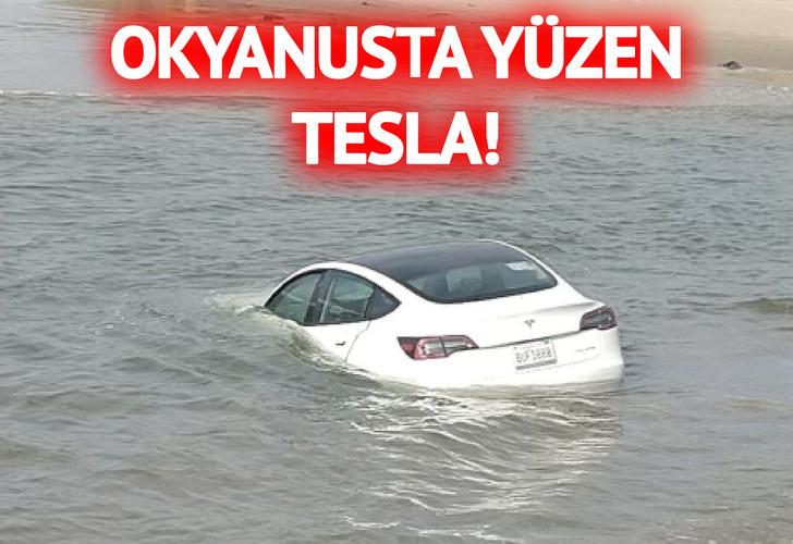 Şaşkına çeviren olay: Okyanusta 'yüzen' bir Tesla bulundu! "Böylesine gelişmiş bir araç için trajik bir son"