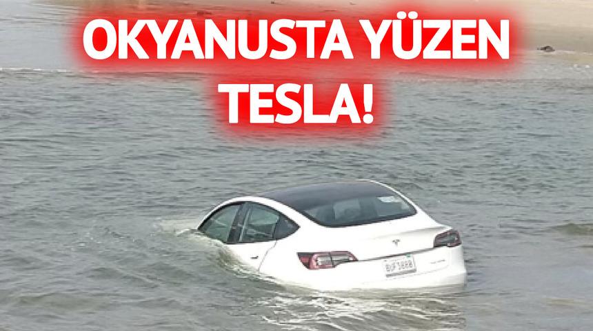 Şaşkına çeviren olay: Okyanusta 'yüzen' bir Tesla bulundu! "Böylesine gelişmiş bir araç için trajik bir son"
