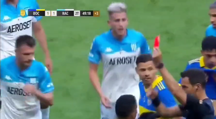 Son dakika: Uçan kuşa kırmızı kart çıktı! Boca Juniors - Racing Club maçının 90+5. dakikasından sonra tam 11 futbolcu kızardı... G2