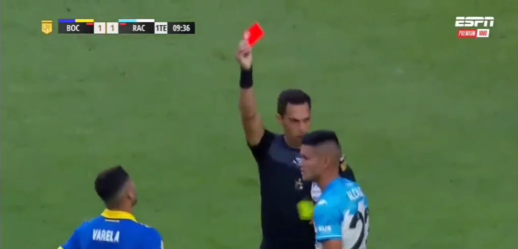 Son dakika: Uçan kuşa kırmızı kart çıktı! Boca Juniors - Racing Club maçının 90+5. dakikasından sonra tam 11 futbolcu kızardı... G4