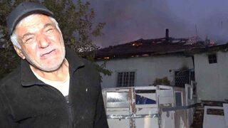 Kiraya verdiği evini alevler içinde gören ev sahibinin feryadı yürekleri dağladı! 6 senedir çöp topluyorum paralarım gitti