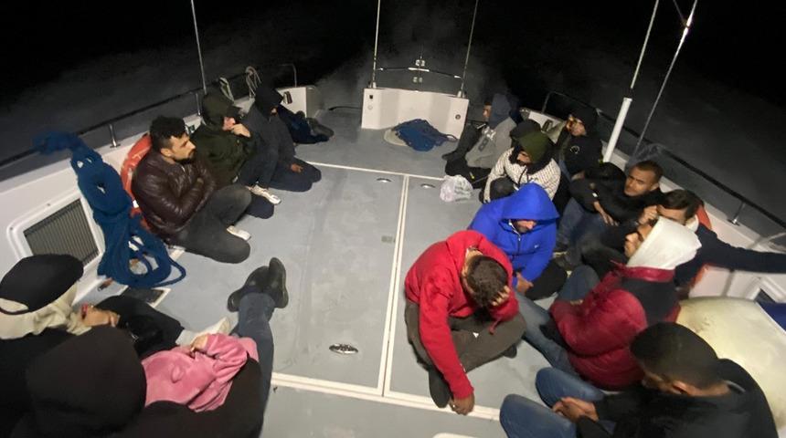 Bodrum açıklarında çok sayıda düzensiz göçmen kurtarıldı