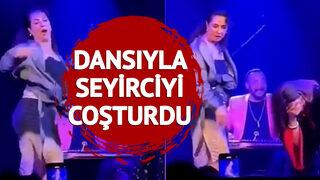 Amerika'da sahne alan Nükhet Duru'yu Meltem Cumbul yalnız bırakmadı! Dansı olay oldu