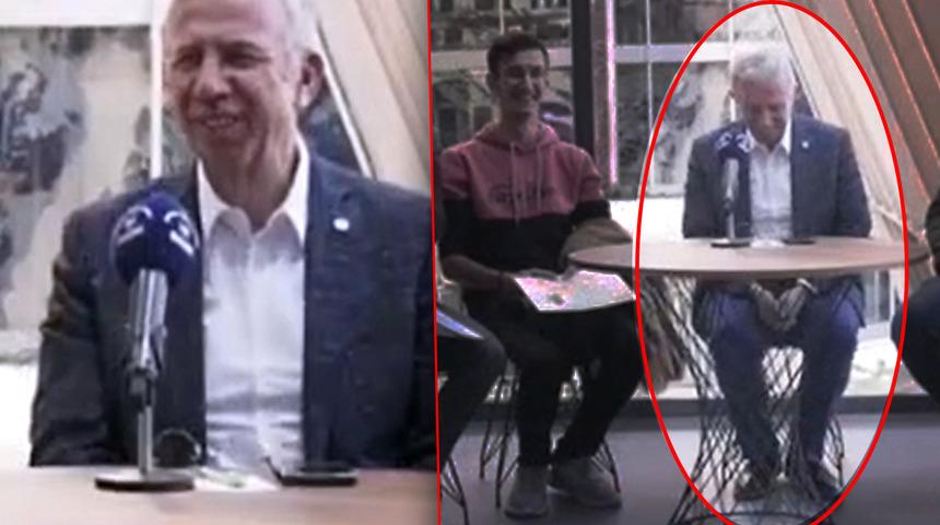 Koltuğu görünce dayanamayıp espriyi patlattı! Mansur Yavaş'ın siyasi göndermesi herkesi güldürdü