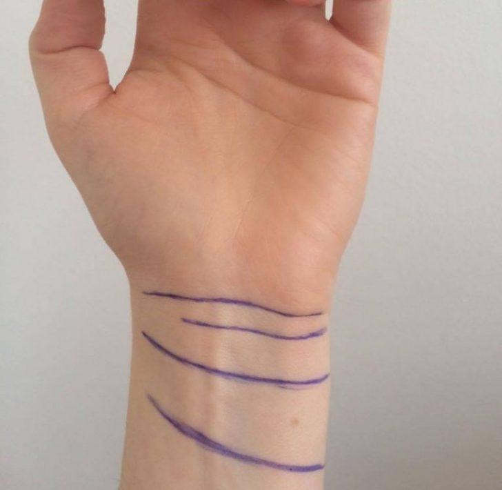 Bileğinde bu 4 &ccedil;izgiye sahip olanlar dikkat!