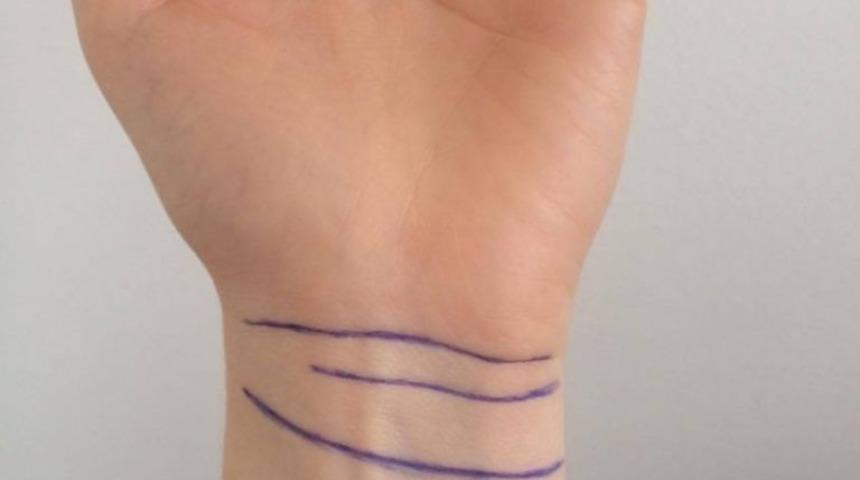 Bileğinde bu 4 &ccedil;izgiye sahip olanlar dikkat!