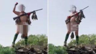 Sosyal medyadan tepki toplayan görüntüler! Avladığı keklikleri cinsel organına bağlayıp çırılçıplak video çekti