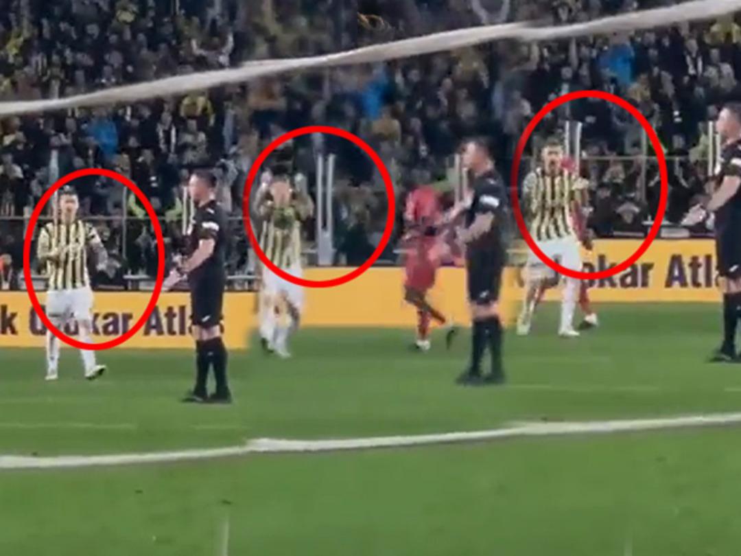 Ma&ccedil; bitti, Serdar Aziz'in hareketi dikkat &ccedil;ekti! Hakem H&uuml;seyin G&ouml;&ccedil;ek'e d&ouml;nd&uuml; ve...