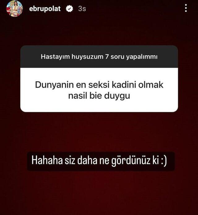 Ebru Polat 'Tek gayem size layık bir köle olmak' diyen takipçisine öyle bir yanıt verdi ki...