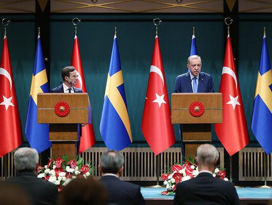 Son dakika: Cumhurbaşkanı Erdoğan, İsveç Başbakanı ile kameraların karşısında! O teröristin ismini verdi... 'Türkiye'ye deport edilmesi bizler için büyük önem arz ediyor'