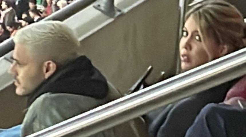 Icardi ile Wanda Nara, Galatasaray stadyumunda görütülendi!