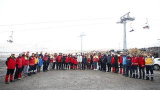 Erciyes'te yeni sezon öncesi kurtarma tatbikatı yapıldı