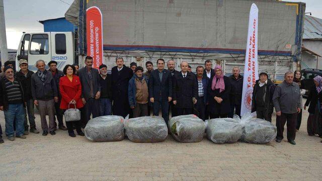 Hüyük’te üreticilere 170 bin adet lavanta fidesi dağıtıldı