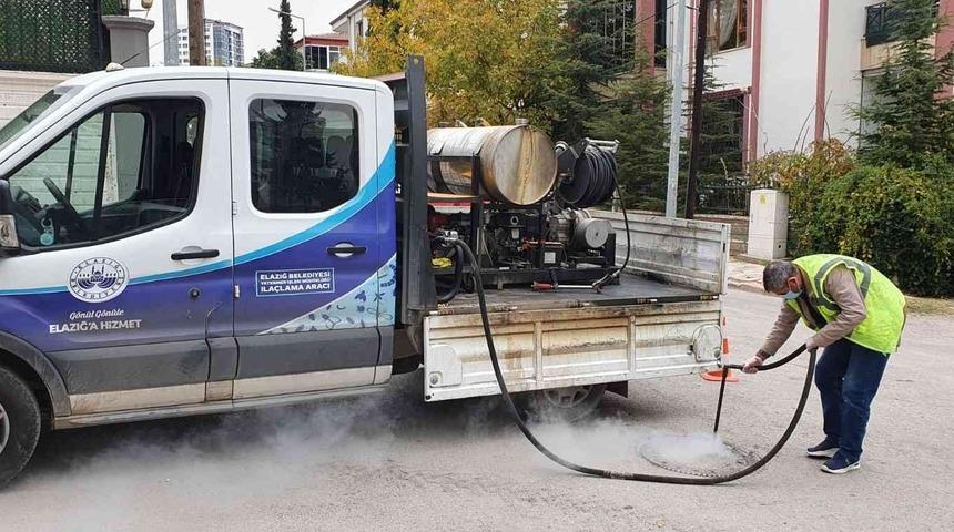 Elazığ’da  larva ile mücadele çalışmaları sürüyor