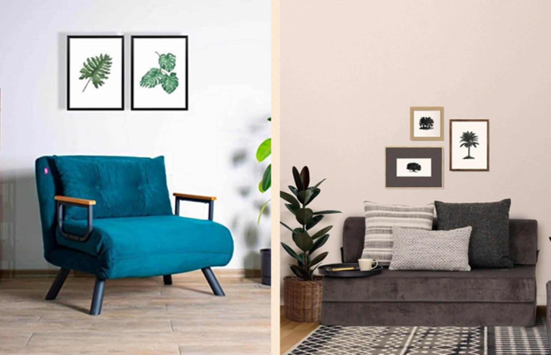 Pratik bir kullanım sunan, fonksiyonel özelliklere sahip yataklı koltuk modelleri