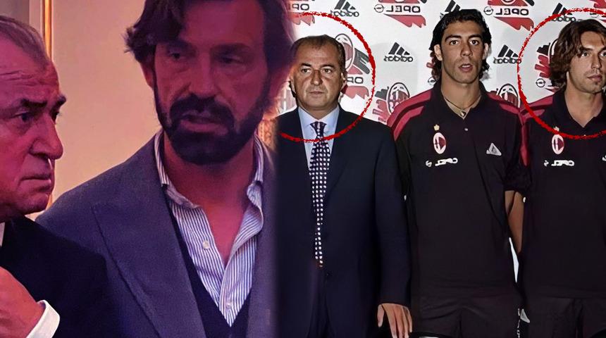 Kitabında kendisi için 'Takımı bağıra çağıra motive ediyor' demişti! Fatih Terim ve Pirlo yıllar sonra bir araya geldi
