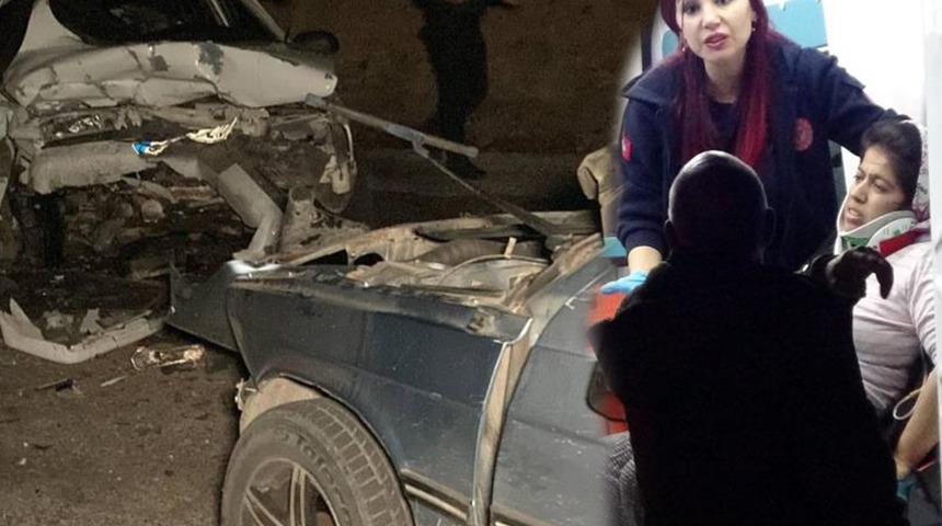 Mersin'de feci kaza! Otomobiller kafa kafaya birbirlerine girdi! Ölü ve yaralılar var...