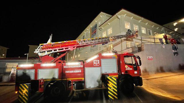 Muğla'daki KYK yurtlarında deprem tatbikatı yapıldı