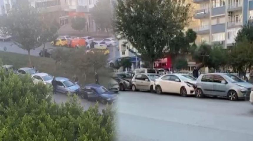 Antalya'da ilginç kaza! Saat 09.05'te meydana geldi, çok sayıda araç birbirine girdi