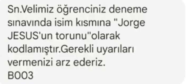 Fatih Terim'den sonra Jorge Jesus! Deneme sınavı sonrası veliye mesaj attılar...  G5