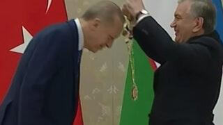 Son dakika: Cumhurbaşkanı Erdoğan'a Özbekistan'da takdim edildi! Bu kıymetli nişanın tarafıma verilmesinden çok büyük şeref duyuyorum