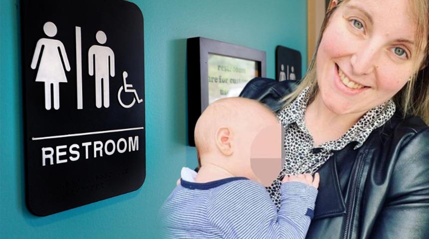 Bebeğinin altını değiştirmek için soyunma odasının kapısını açan anne şoke oldu! Dört kişiyi cinsel ilişkiye girdikleri anlarda yakaladı