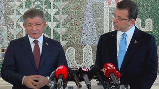 Davutoğlu ve İmamoğlu bir araya geldi! 'Özellikle bugünü tercih ettim'