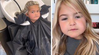 5 yaşındaki kızının saçını boyatan kadın sosyal medyadan tepkilerin hedefi oldu