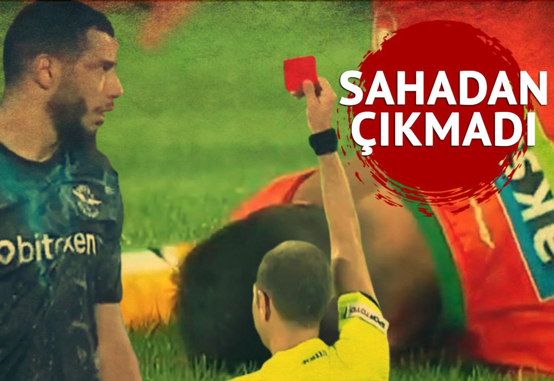 Son dakika: Ne yaptın Belhanda! B&ouml;yle faul g&ouml;r&uuml;lmedi... Hakem d&uuml;d&uuml;ğ&uuml; &ccedil;aldı direkt oyundan attı