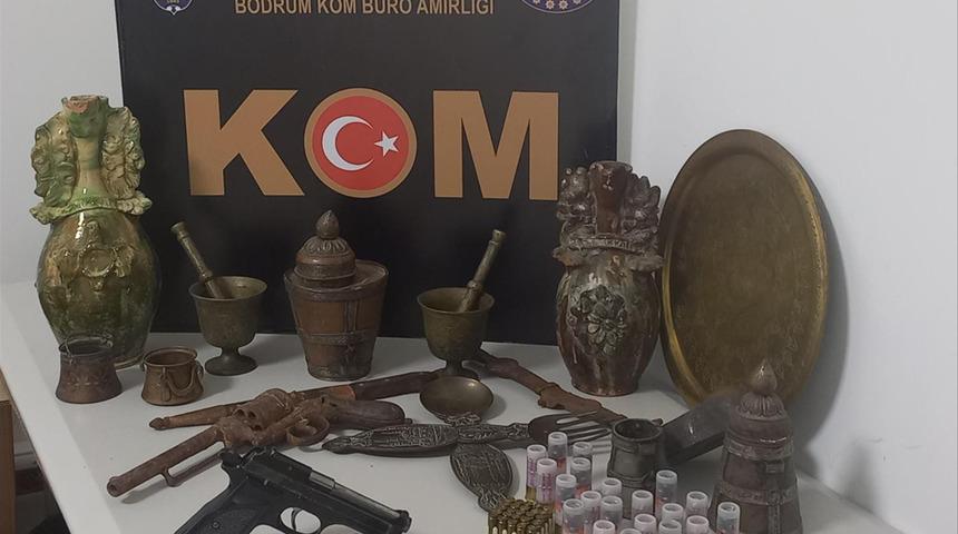 Bodrum’da tarihi eser operasyonu! Gözaltına alındı
